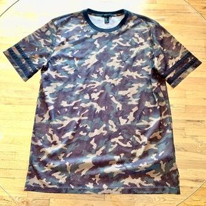 CAMO PRINT MESH TSHIRT